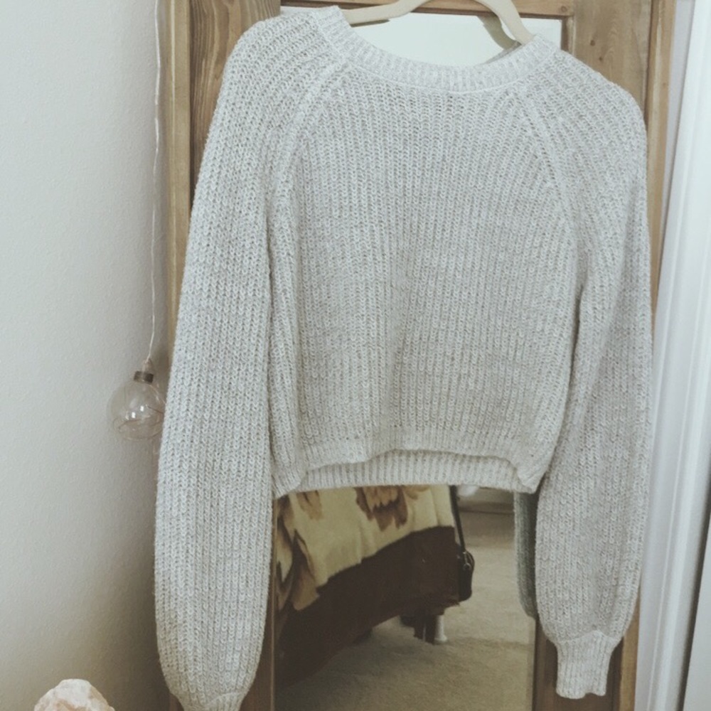 Forever 21 cropped knit sweater